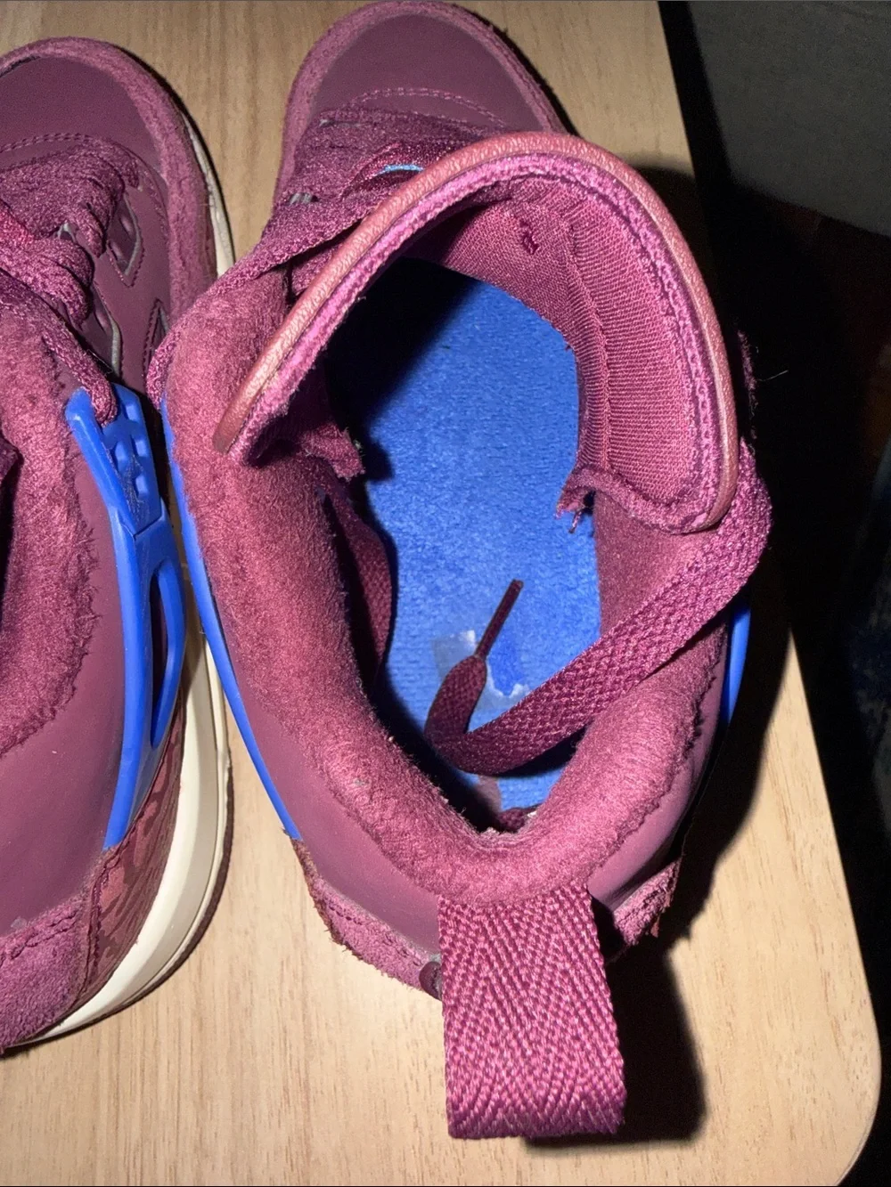 Jordan Spizike Low-Bordeaux/Hyper Royal/Sail Kids Size 4.5Y